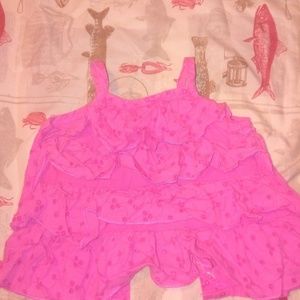 Girls frilly tank top